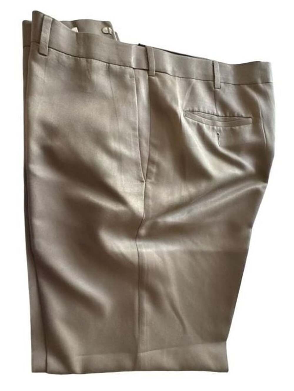 Savane Dress Pants Size 40x30 Tan Khaki Polyester Flat Front - Picture 8 of 13